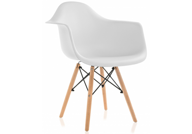 Пластиковый стул Ron белый (62x64x81,5). 