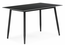 Керамический стол Rion 120 черный мрамор / черный (80x75)